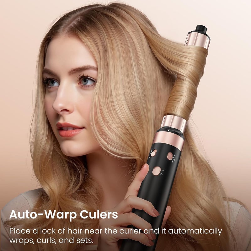 MESCOMB Dual Voltage 3 in 1 Hot Hair Styler – High-Speed Hair Dryer with Air Styler with Long Barrel Air Styler, European Hair Tools Styling, Fast Drying and Quick Styling, Travel Case,Gifts for Women - Image 4